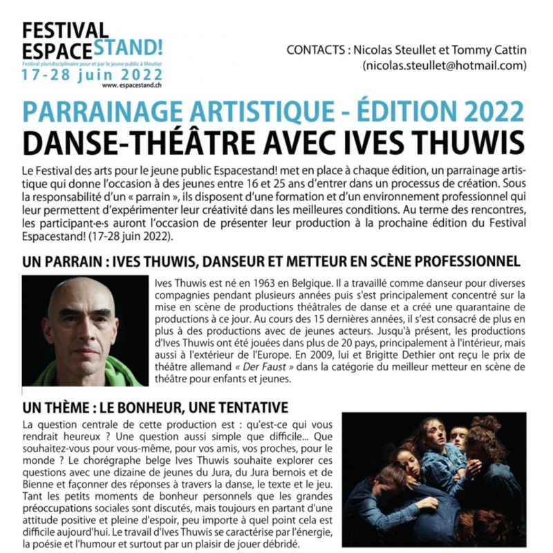 Danse-théâtre avec Ives Thuwis